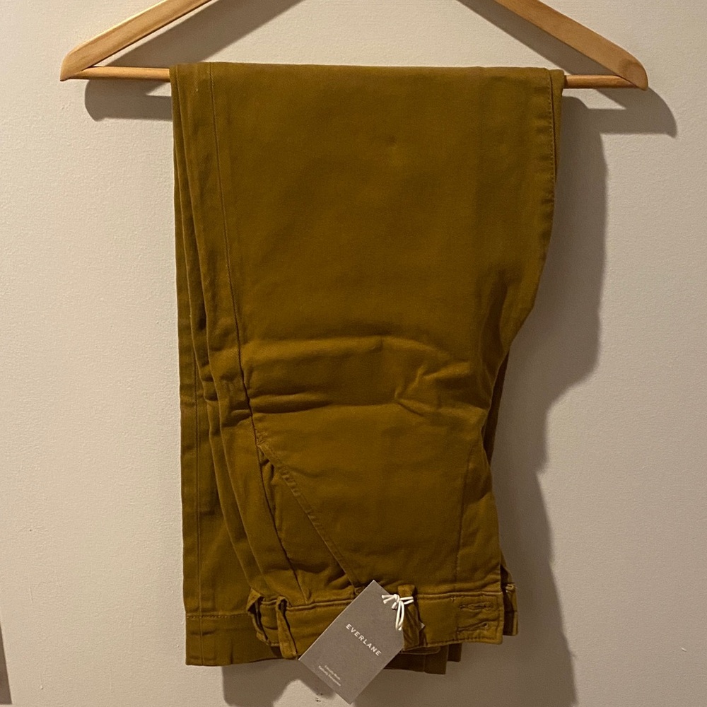 NWT Everlane mustard wide leg pants/jeans